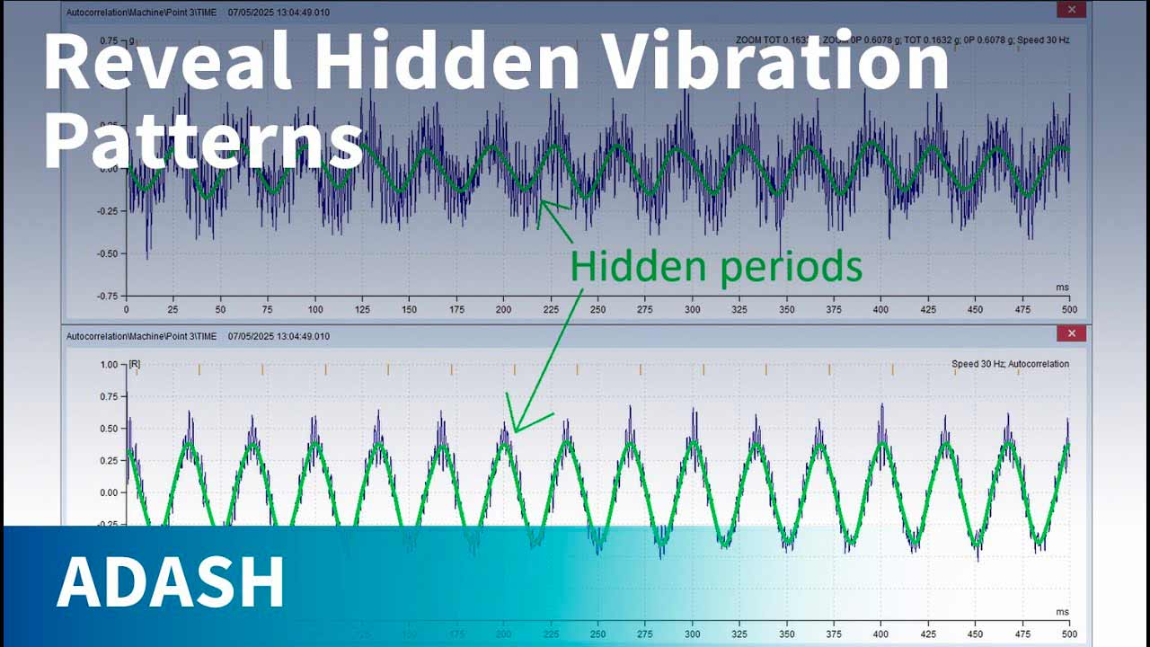 hidden vibration patterns autocorrelation adash dds