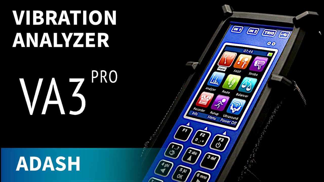 ADASH VA3 Pro  -  Small but Powerful, 3-Channel Vibration Analyzer
