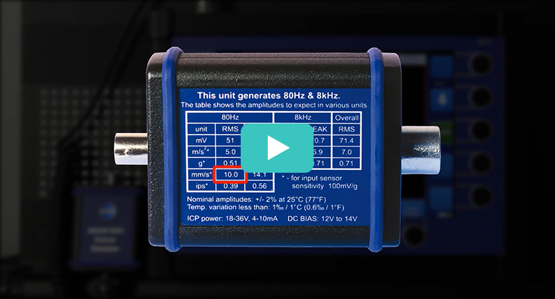 Sensor Simulator - Inspects your vibration measurement